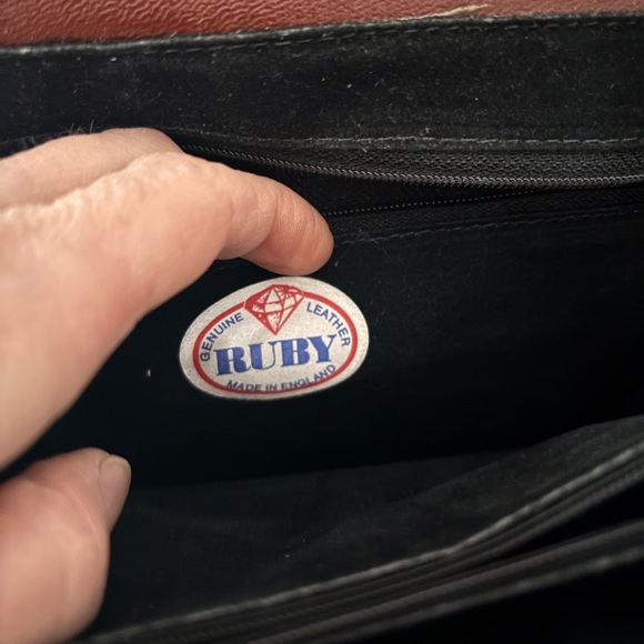 Vintage Ruby London Brown Leather Women's Bag - Picture 8 of 13